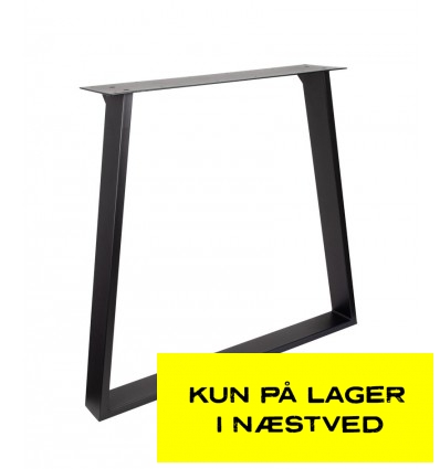 Horneman sortlakeret stålben trapez model (2stk.)