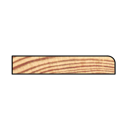 FT Forkantliste L208 5x27mm *HVIDMALET* længde 300cm 1/rk