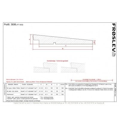 25x150 mm klinkbeklædning trykimp. NTR-AB