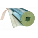 Rockwool universalrørskål med tape  ø15x20mm 100cm alu med tape