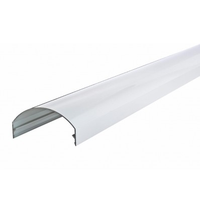 Hvid alu dækprofil 17,5 - 32,5 gr, 4000mm
