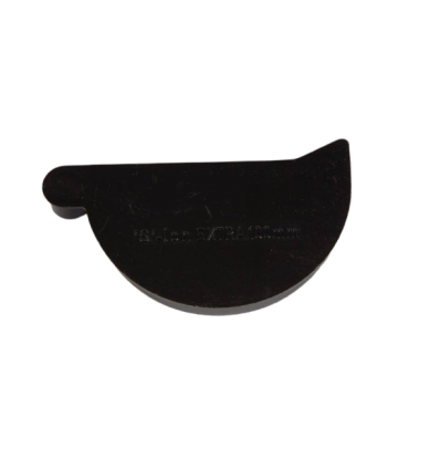 HØJRE - Endebund 100 MM PVC SORT