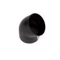 Bøjning Ø75 MM PVC SORT