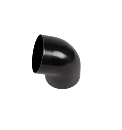 Bøjning Ø75 MM PVC SORT