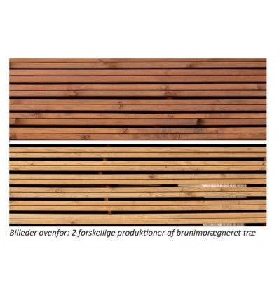 28x120mm terrassebrædder **BRUN**imprægneret...