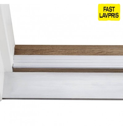 Facadedør Blidö med glas - 100x210cm hvid