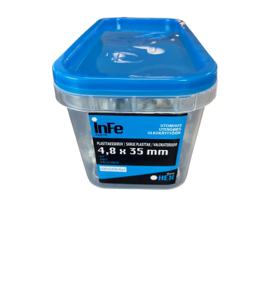 Nem monteringsskrue til plasttrapez 4,8x35mm...