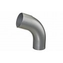 Bøjning 70° Ø75 MM SILVER METALLIC