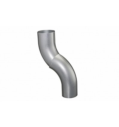 Nedførsel Ø75 MM SILVER METALLIC (SOKKELKNÆ)