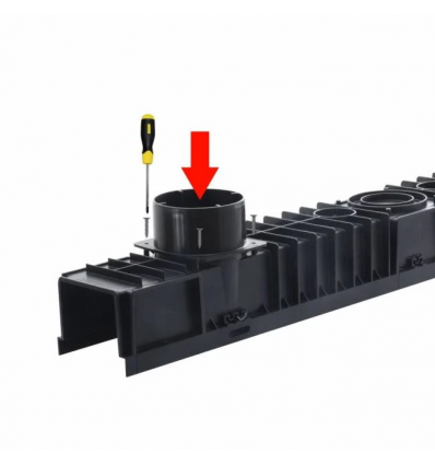Vandlås til afvandingsrende ø110 afgang i bunden