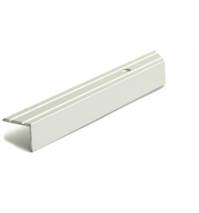 HABO Trappekantskinne 25X20mm 100cm eloxeret m/skruehuller