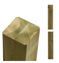 Omlimet Cubic drager - 9x9x369 cm - Trykimprægneret