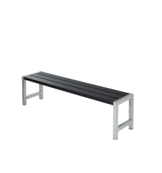 Plankebænk - 176 cm - Sort