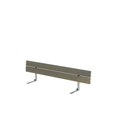 Ryglæn til Plankebænk - 166 cm - Gråbrun