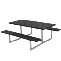 Basic Bord/Bænkesæt - 177 cm - RePlast - Sort