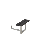 Påbygning til Basic Bord/Bænkesæt - 77 cm - RePlast - Sort