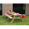 Bord/Bænkesæt - 300 cm - Trykimprægneret