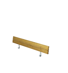 Ryglæn til Zigma Bord/Bænkesæt - 166 cm - Lærk