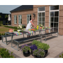 Zigma Bord/Bænkesæt - 176 cm - Sort