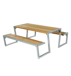 Zigma Bord/Bænkesæt - 176 cm - Lærk