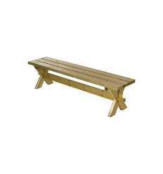 Nostalgi Plankebænk - 177 cm - Trykimprægneret