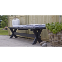 Nostalgi Plankebænk - 177 cm - Sort