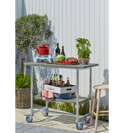 Urban Picnic Plante-/Grillbord - 100 cm - Gråbrun
