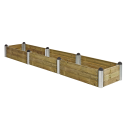 PIPE Højbed - 400×80 cm - Trykimprægneret