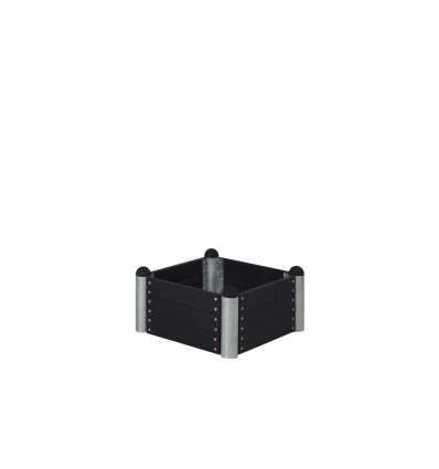PIPE Højbed - 80×80 cm - Sort