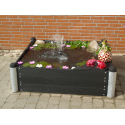 PIPE Højbed - 140×140 cm - Sort