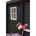 Legehus - grundmål 134×134 cm + 58 cm terrasse - Ubehandlet
