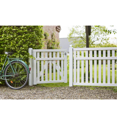 Country Enkeltlåge - Hvid - 100x98 cm