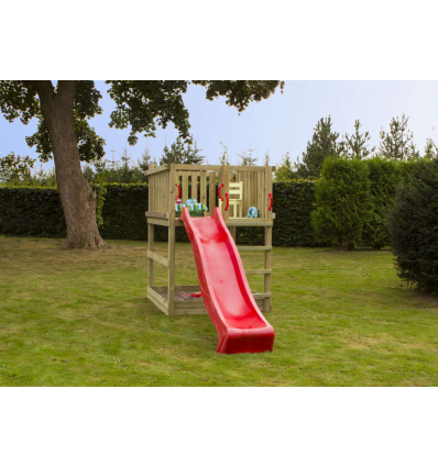 PLUS Play Legetårn inkl. rød rutsjebane 