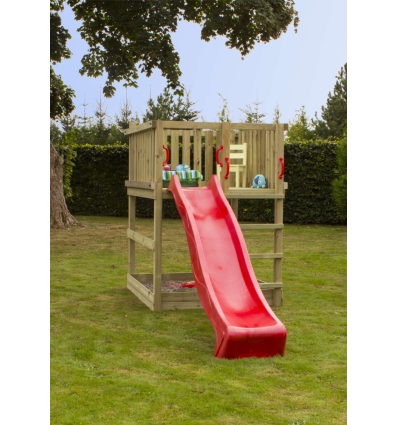 PLUS Play Legetårn inkl. rød rutsjebane 