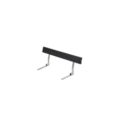 Ryglæn til Bord/Bænkesæt og Cafésæt - 118 cm - Sort