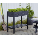 Plantekasse på ben - 79 cm - Sort