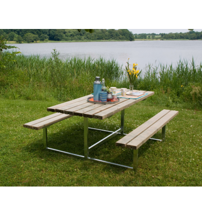 Basic Bord/Bænkesæt - 177 cm - Trykimprægneret