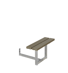Påbygning til Basic Bord/Bænkesæt - 77 cm - Gråbrun