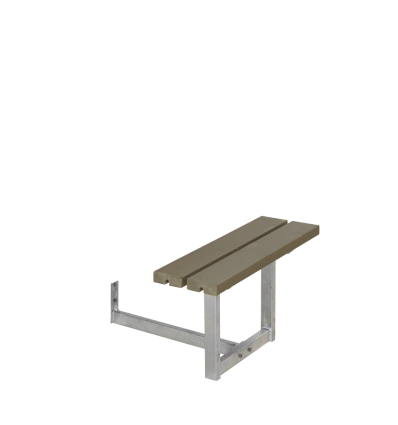 Påbygning til Basic Bord/Bænkesæt - 77 cm - Gråbrun