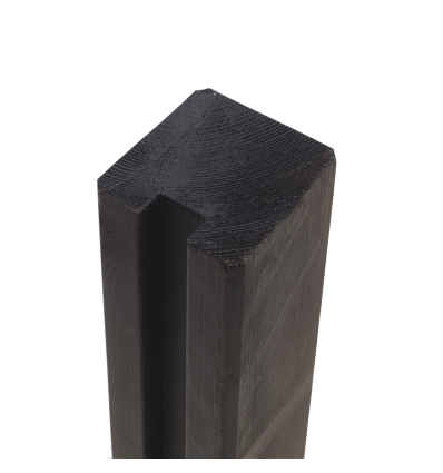 Krydsskåret Profilstolpe m/1 spor - 9x9x268 cm