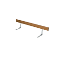 Ryglæn til Bord/Bænkesæt - 177 cm - Teak