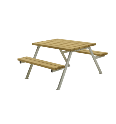 Alpha Bord/Bænkesæt - 118 cm - Lærk