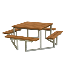 Twist Bord/Bænkesæt - 204 cm - Teak