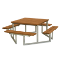 Twist Bord/Bænkesæt - 204 cm - Teak