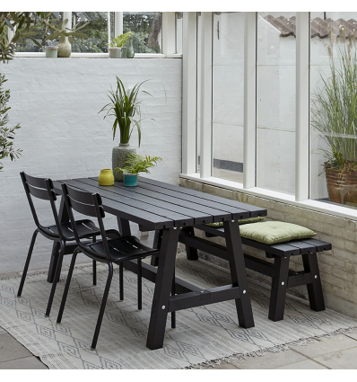 Country Plankebænk - 177 cm - Sort