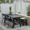 Country Plankebænk - 177 cm - Sort