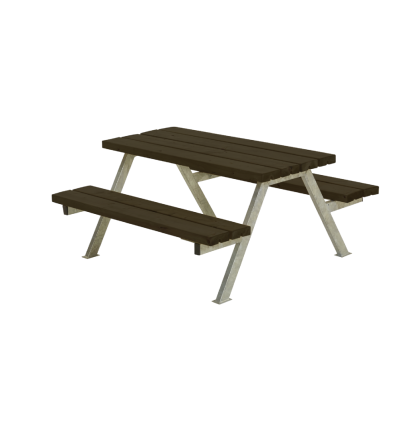 Alpha Junior Bord/Bænkesæt - 118 cm - Sort