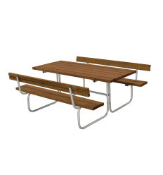 Classic Bord/Bænkesæt m/2 ryglæn - 177 cm - Teak