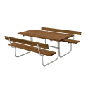 Classic Bord/Bænkesæt m/2 ryglæn - 177 cm - Teak