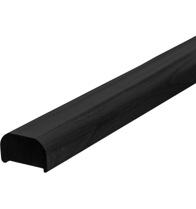 Mahogni håndliste til gelænder - 199 cm -Sort